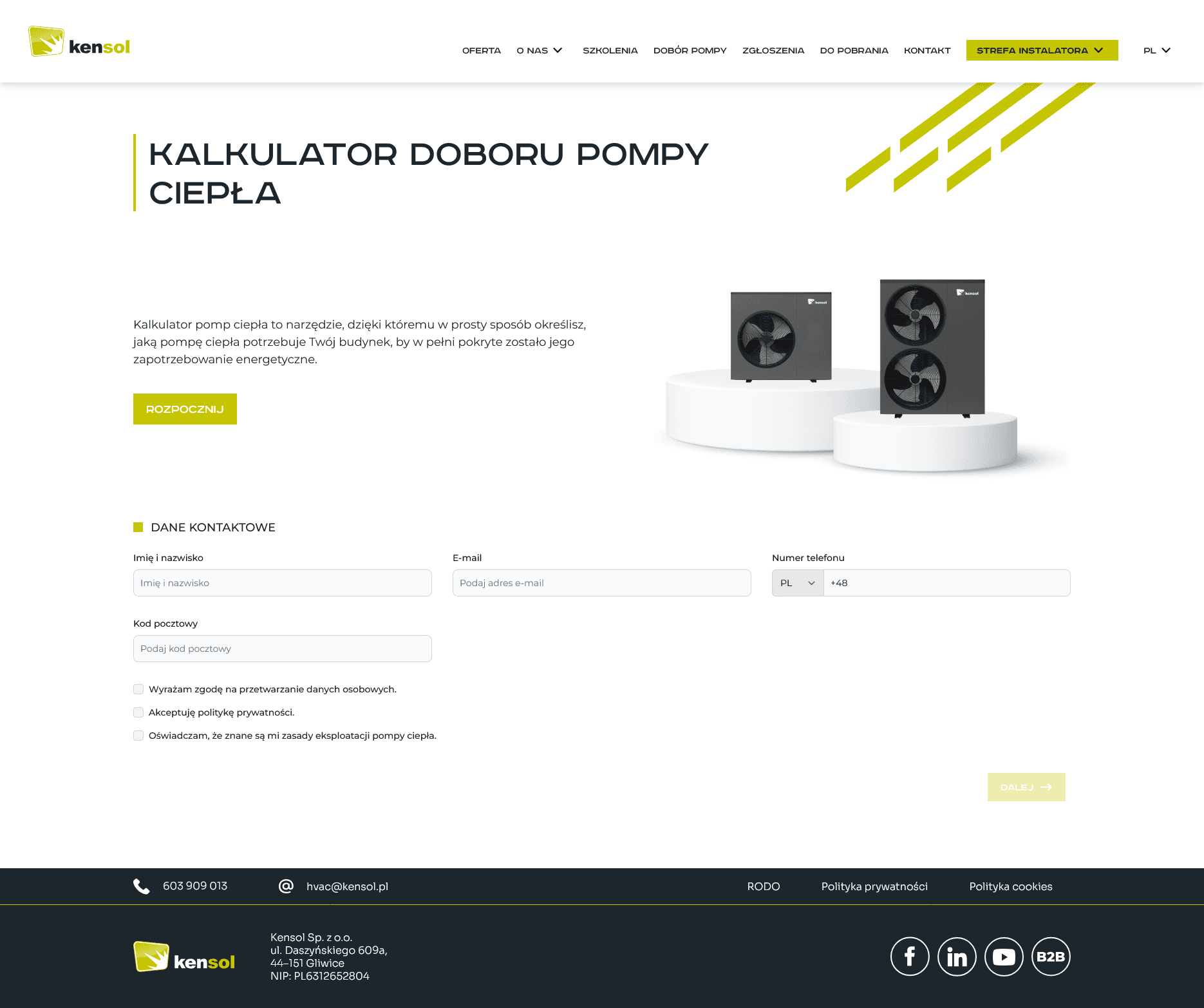 Konfigurator Pomp Ciepła